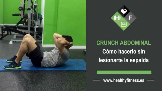 Crunch abdominal. Cómo hacerlo sin lesionarte la espalda